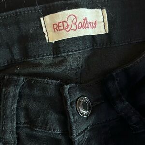 Black flared jeans
